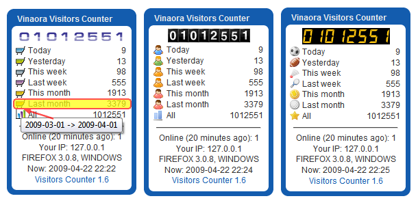 Vinaora Visitors Counter
