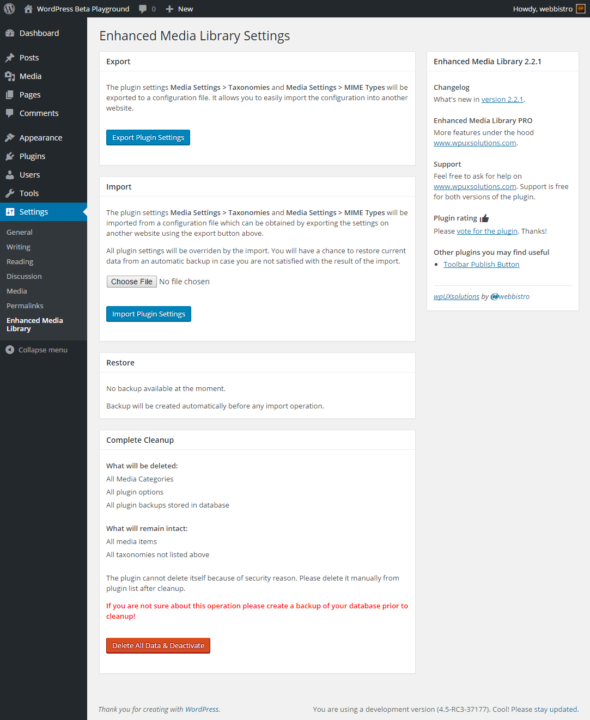 Configure Enhanced Media Library Plugin In WordPress