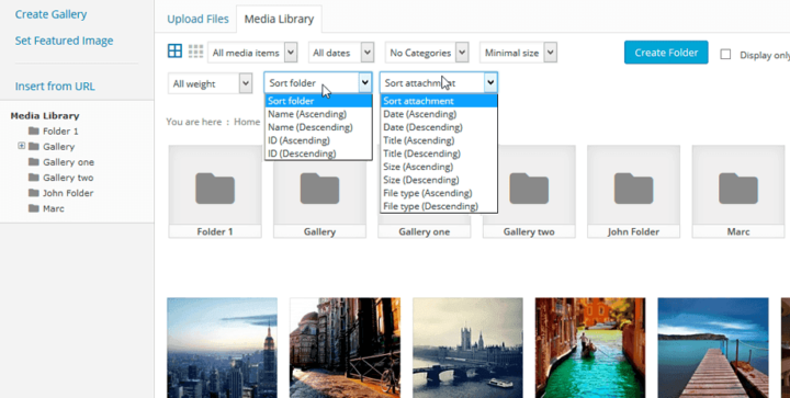 Configure WP Media Folder