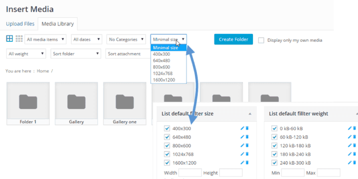 Configure WP Media Folder