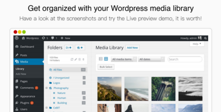 WP Real Media Library – Media Categories/Folders