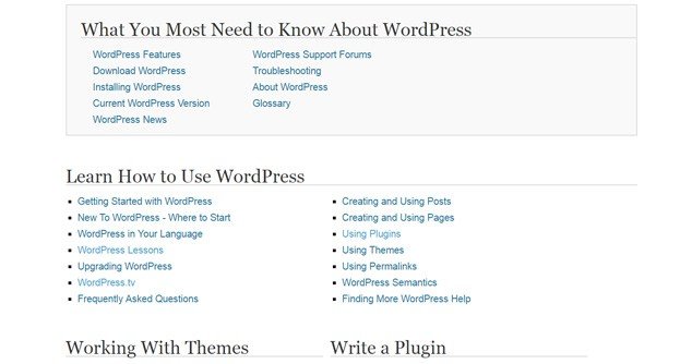 WordPress Codex